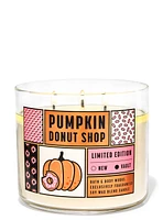 Pumpkin Donut Shop 3-Wick Candle