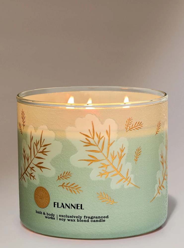 Flannel 3-Wick Candle