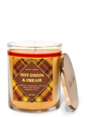 Hot Cocoa & Cream Signature Single Wick Candle