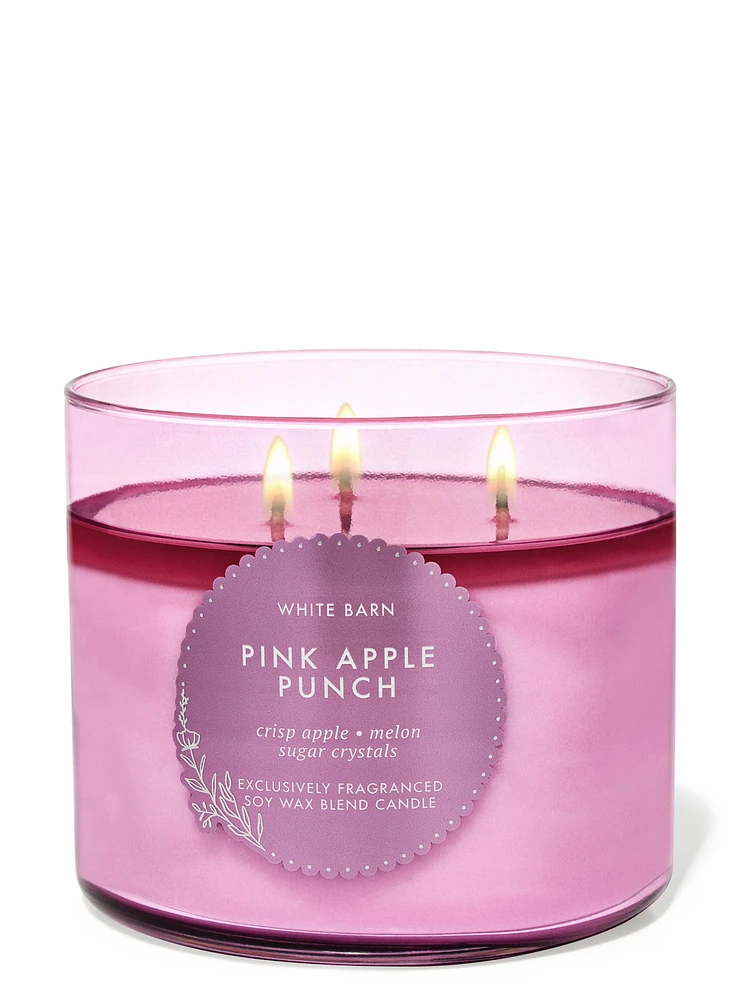 Pink Apple Punch 3-Wick Candle