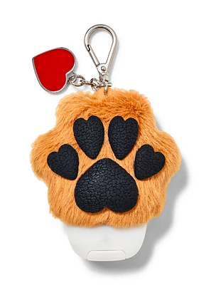 Brown Heart Paw with Charm PocketBac Holder