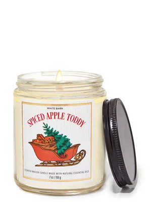 Spiced Apple Toddy Mason Single Wick Candle