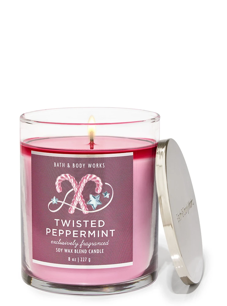 Twisted Peppermint Single Wick Candle