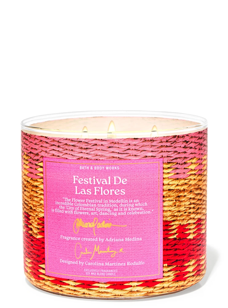 Festival De Las Flores 3-Wick Candle