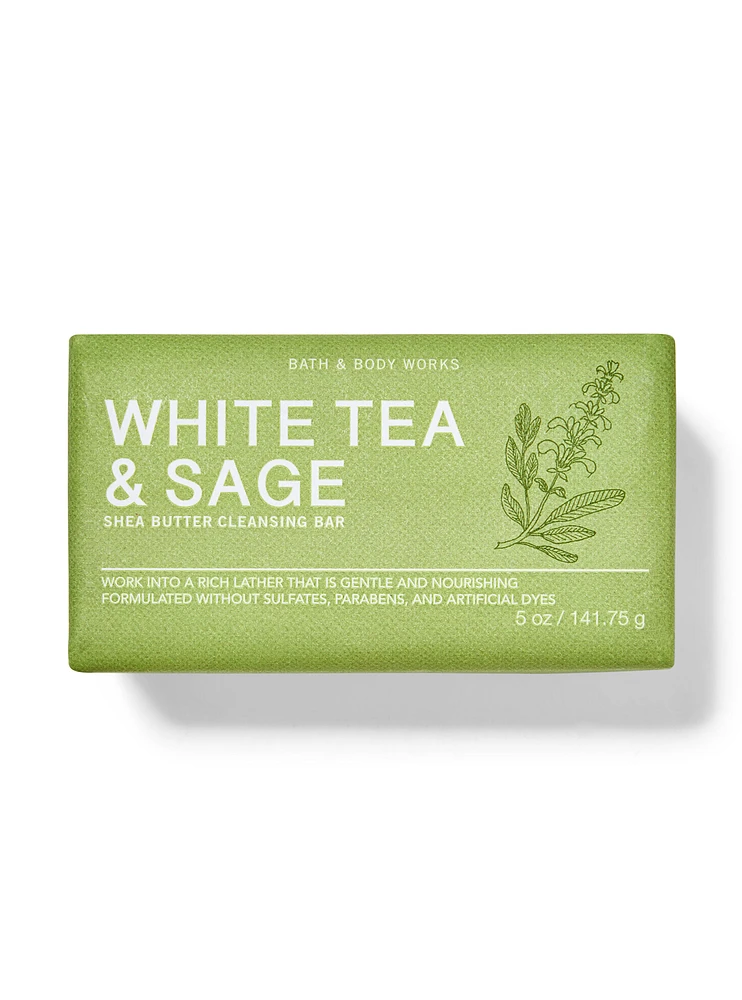 White Tea & Sage Shea Butter Cleansing Bar