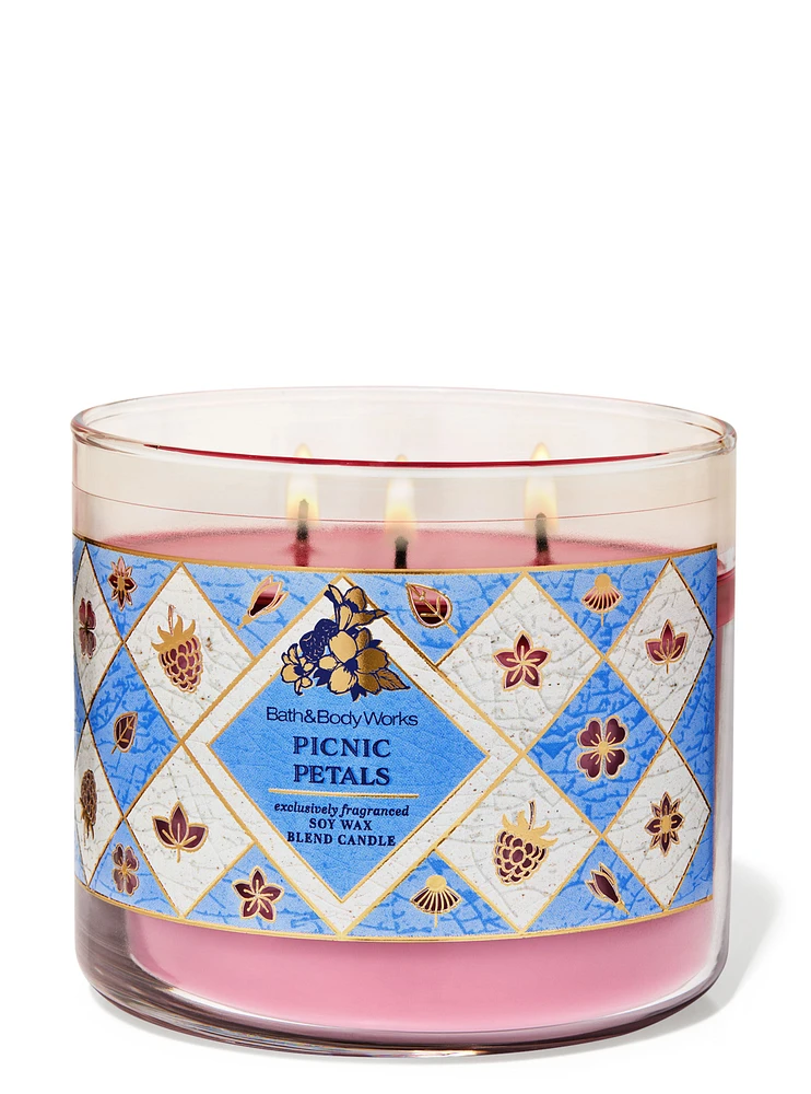 Picnic Petals 3-Wick Candle