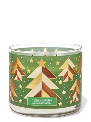 Merry Mistletoe 3-Wick Candle