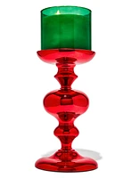 Finial Pedestal 3-Wick Candle Holder