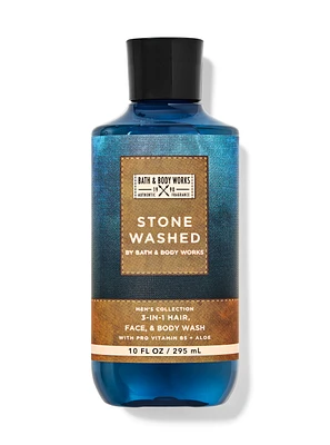 Stone Washed 3-in-1 Hair, Face & Body Wash