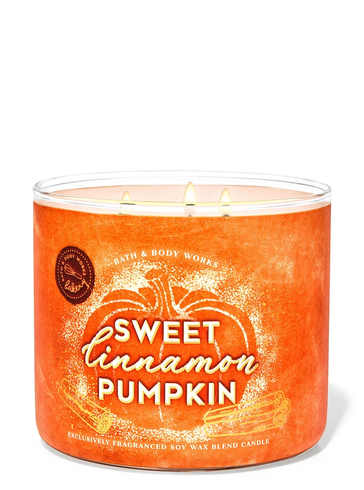 Sweet Cinnamon Pumpkin 3-Wick Candle