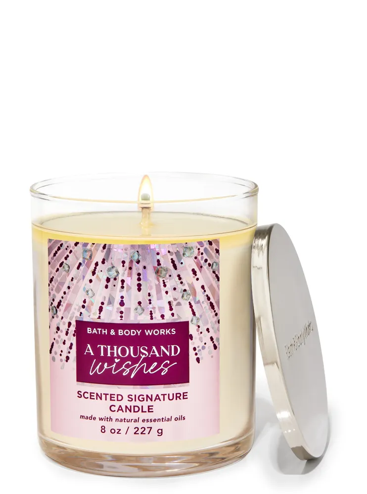 A Thousand Wishes Signature Single Wick Candle