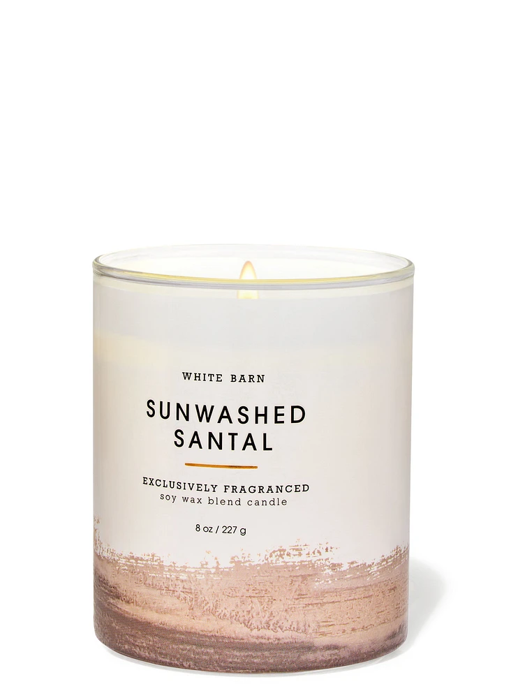 Sunwashed Santal Single Wick Candle