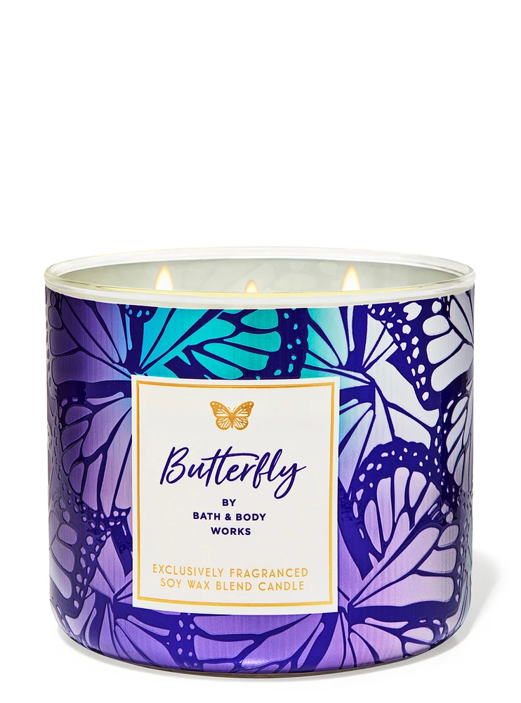 Butterfly 3-Wick Candle