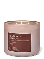 Leather & Brandy 3-Wick Candle