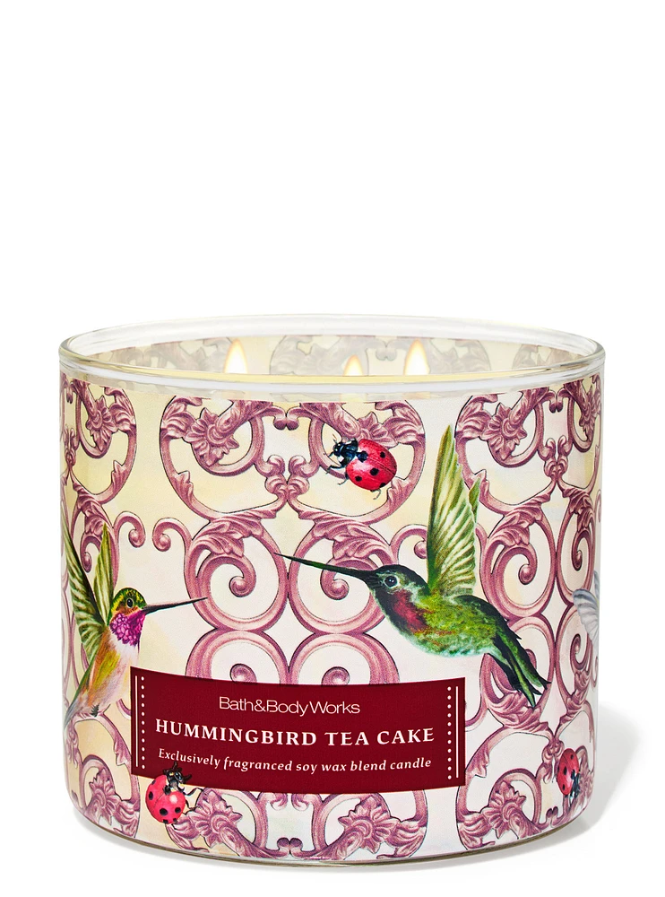 Hummingbird Tea Cake 3-Wick Candle