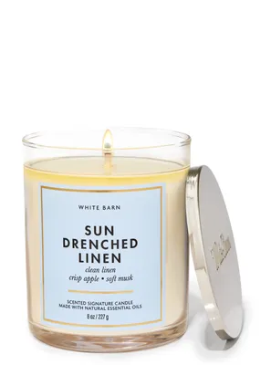 Sun-drenched Linen Signature Single Wick Candle