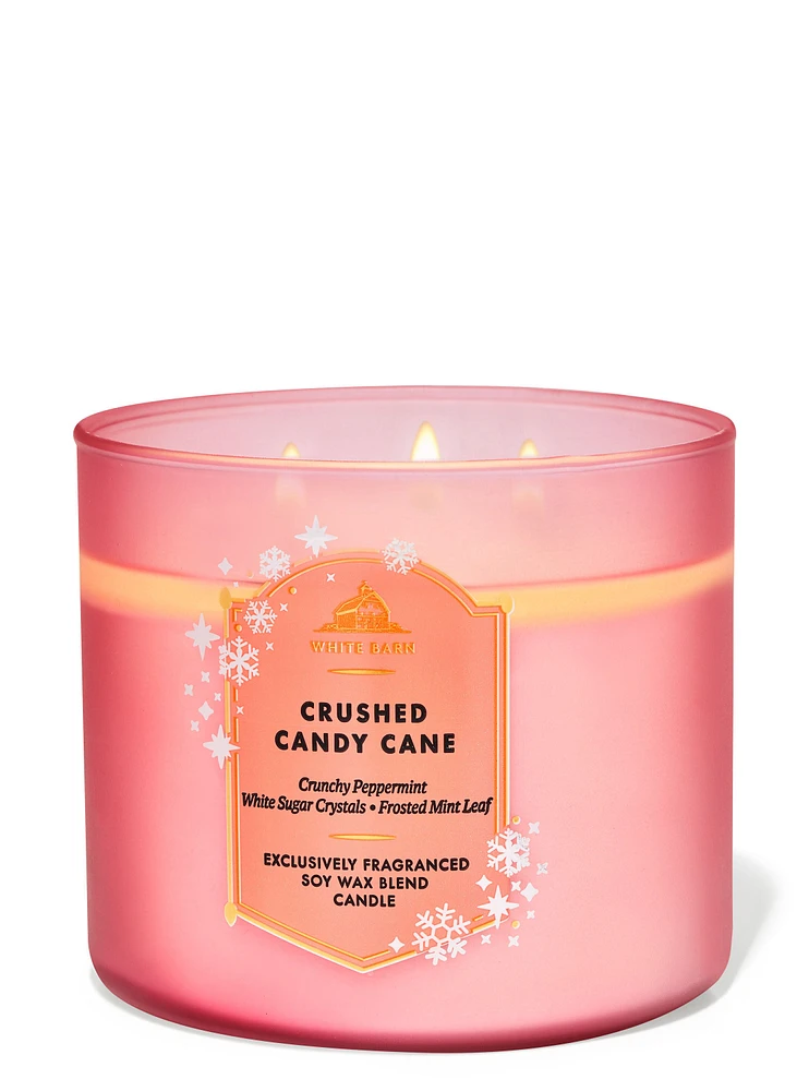 Crushed Candy Cane 3-Wick Candle