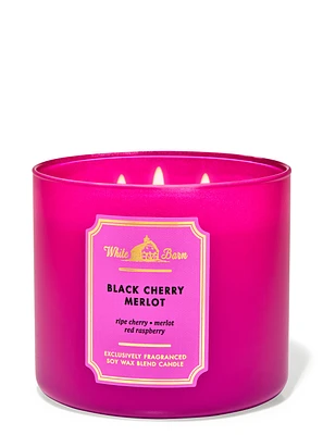 Black Cherry Merlot 3-Wick Candle