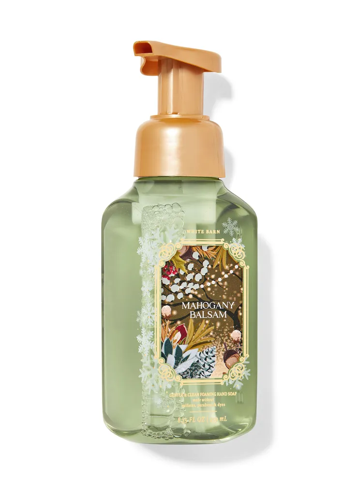 Bath and Body Works White Barn Mahogany Teakwood Gentle Foaming Hand Soap - Mahogany  Teakwood Foaming Hand Soap