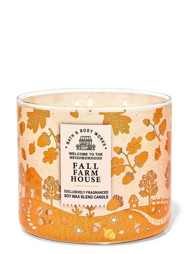 Fall Farmhouse 3-Wick Candle