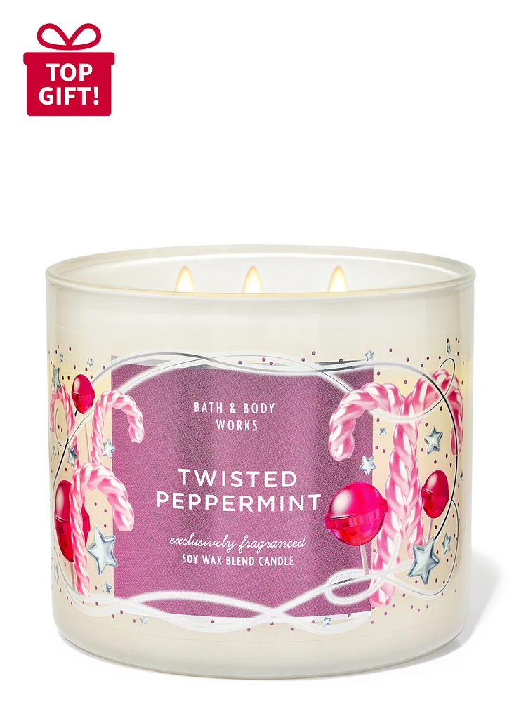 Twisted Peppermint 3-Wick Candle