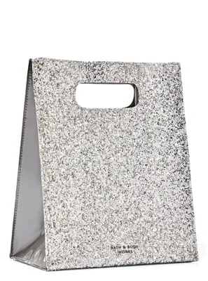 Silver Glitter Gift Bag