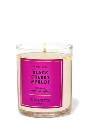 Black Cherry Merlot Single Wick Candle