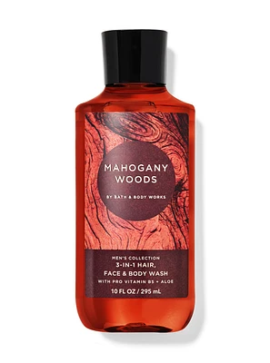 Mahogany Woods 3-in-1 Hair, Face & Body Wash