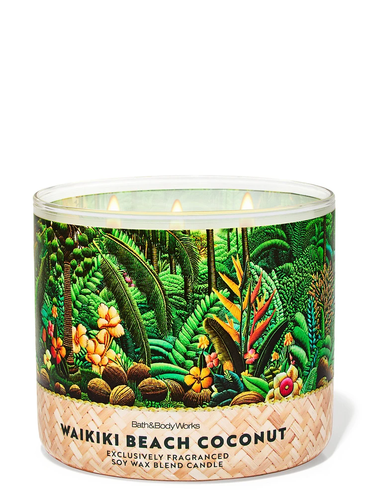 Waikiki Beach Coconut 3-Wick Candle