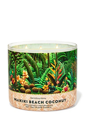 Waikiki Beach Coconut 3-Wick Candle