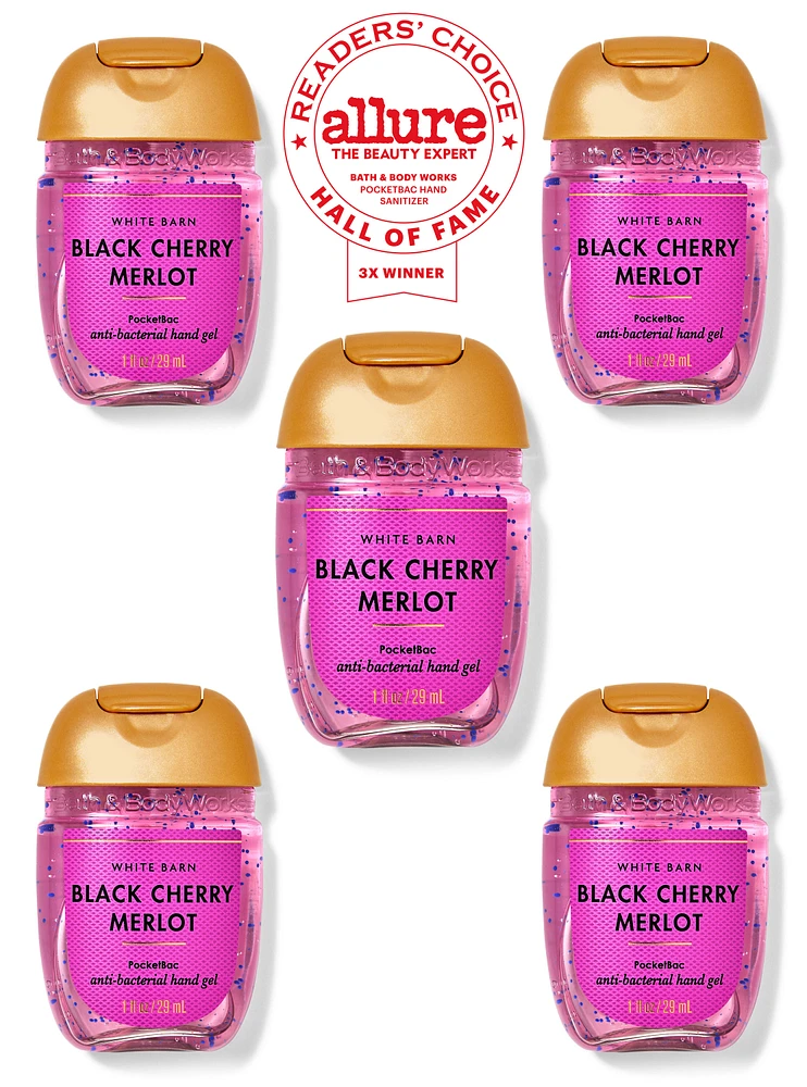 Black Cherry Merlot PocketBac Hand Sanitizer 5-Pack