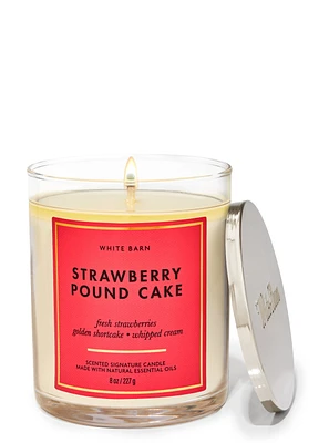 Strawberry Pound Cake Single Wick Candle