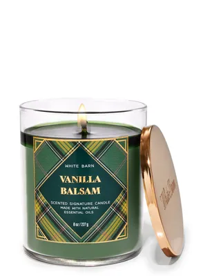 Vanilla Balsam Signature Single Wick Candle