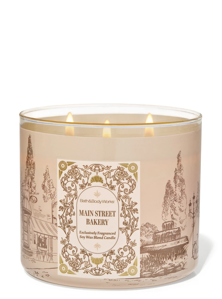 Main Street Bakery 3-Wick Candle