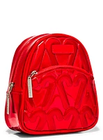 Candy Cane Heart Mini Backpack