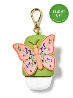 Light-up Pink Floral Butterfly PocketBac Holder