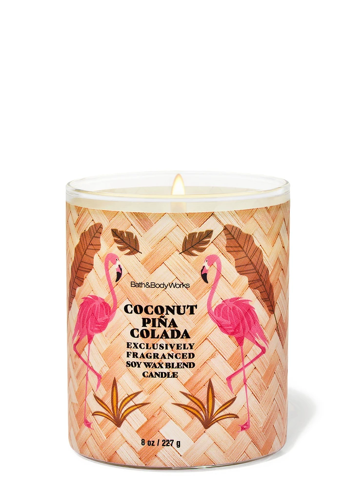 Coconut Pina Colada Single Wick Candle