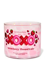 Strawberry Pound Cake 3-Wick Candle