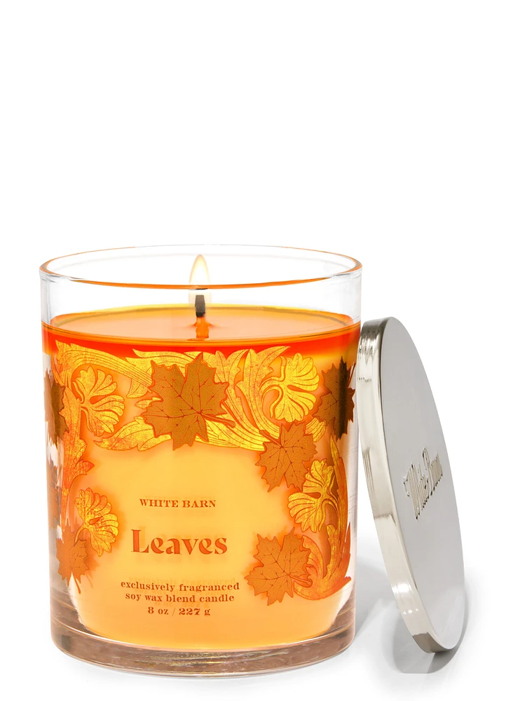 Leaves Single Wick Candle