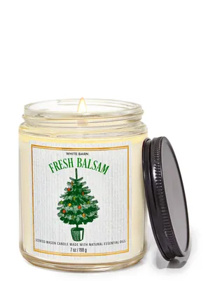 Fresh Balsam Mason Single Wick Candle