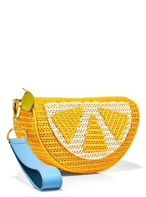 Lemon Wristlet Cosmetic Bag
