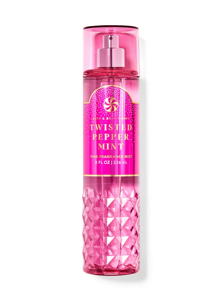 Bath & Body Works Twisted Peppermint Fine Fragrance Body Mist 8 oz New 