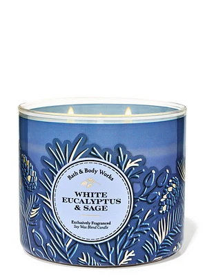 White Eucalyptus & Sage 3-Wick Candle