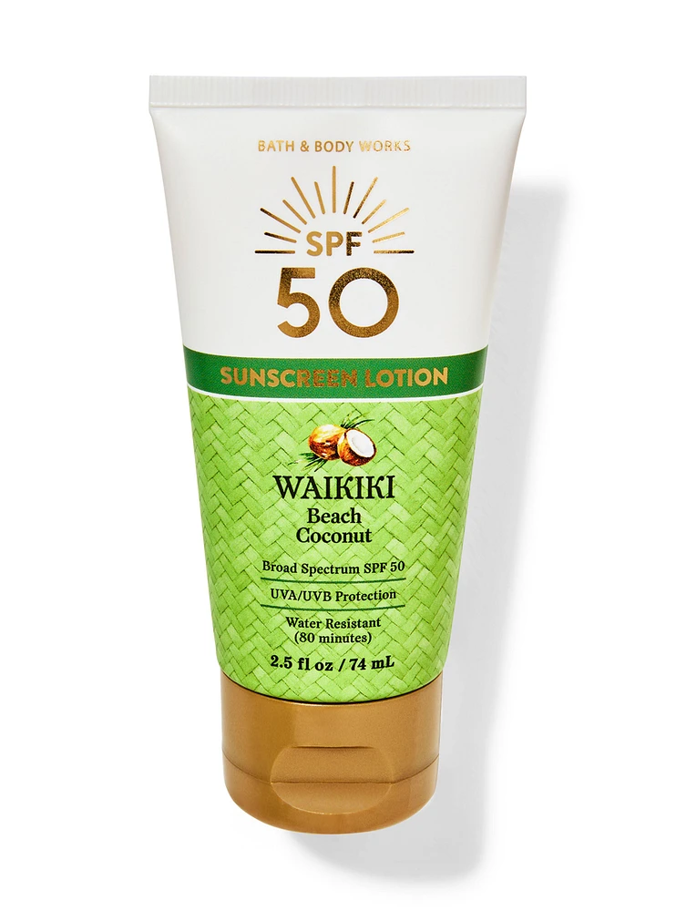 Waikiki Beach Coconut Travel Size SPF 50 Lotion