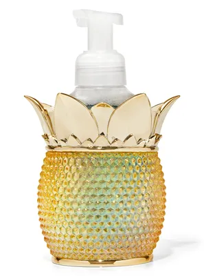 Gold Textured Pineapple Foaming Hand Soap Holder