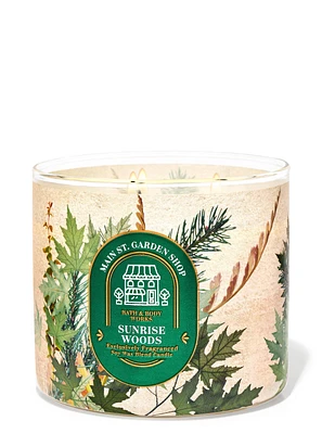 Sunrise Woods 3-Wick Candle