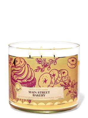 Main Street Bakery 3-Wick Candle