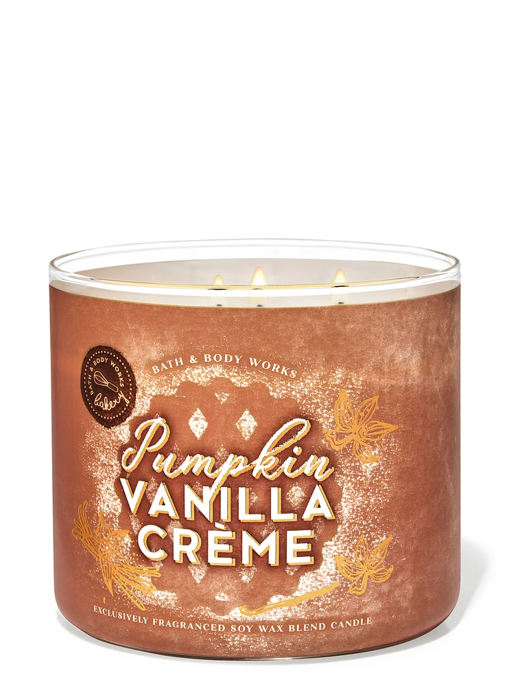 Pumpkin Vanilla Crème 3-Wick Candle