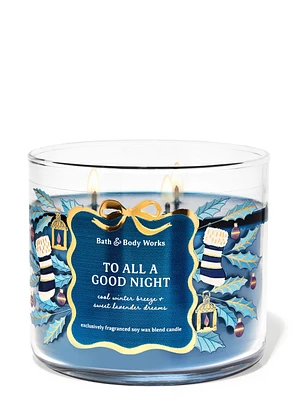 To All A Good Night 3-Wick Candle