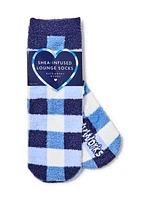 Blue Gingham Socks